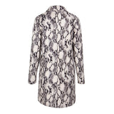 Take It Easy Grey Snake Print Jacket - Fashion Genie Boutique