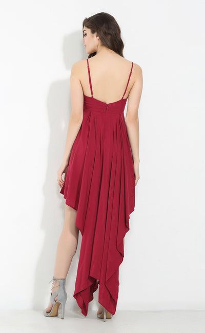Isobel Red Maxi Dress - Fashion Genie Boutique