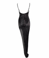 Show Must Go On Black Sequin Maxi Dress - Fashion Genie Boutique