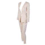 Bella Black Pearl Trousers and Blazer Co-Ord - Fashion Genie Boutique