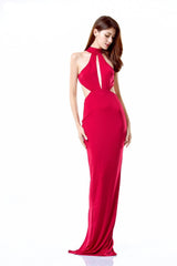 Own the Night Red Cut Out Maxi Dress - Fashion Genie Boutique