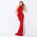 Spotlight Statement Green Sequin Fishtail Maxi Dress - Fashion Genie Boutique