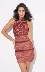 All Dolled Up Red Glitter Embellished Mini Dress - Fashion Genie Boutique