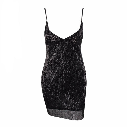 En Vogue Black Sequin Mini Dress - Fashion Genie Boutique