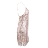 California Girls Rose Gold Scallop Sequin Mini Dress - Fashion Genie Boutique