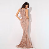 Sweet Evidence Rose Gold Sequin Fishtail Maxi Dress - Fashion Genie Boutique