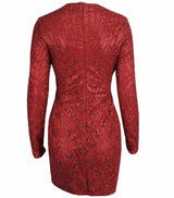 Harlie Black & Nude Glitter Long Sleeve Mini Dress - Fashion Genie Boutique