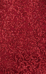 Spellbound Red Glitter Fishtail Long Sleeve Maxi Dress - Fashion Genie Boutique