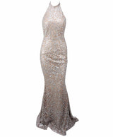 Devotion Silver Glitter Embellished Maxi Dress - Fashion Genie Boutique