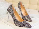Till the Glitter Ends Multi High Heels - Fashion Genie Boutique