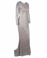 Spellbound Red Glitter Fishtail Long Sleeve Maxi Dress - Fashion Genie Boutique