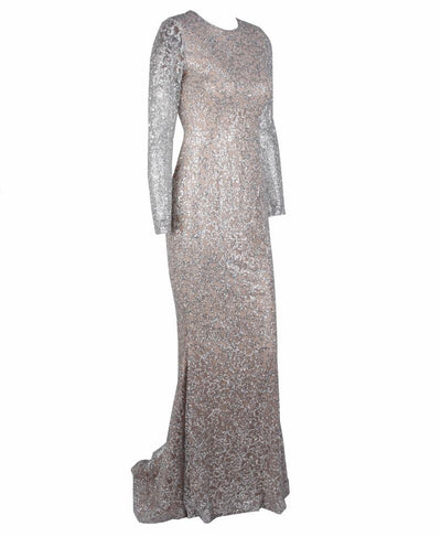 Spellbound Red Glitter Fishtail Long Sleeve Maxi Dress - Fashion Genie Boutique