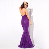Prosecco Please Purple Glitter Embellished  Maxi Dress - Fashion Genie Boutique