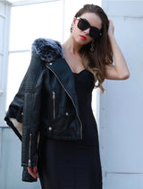 Love Takes Two Black Faux Leather Embroidered Jacket - Fashion Genie Boutique