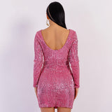 Miss You More Long Sleeve Sequin Mini Dress - Fashion Genie Boutique