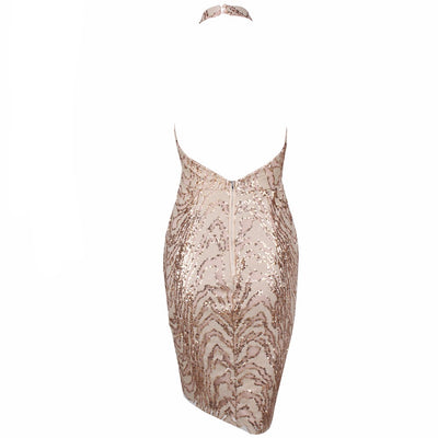 Glowing Persona Gold Sequin Mini Dress - Fashion Genie Boutique