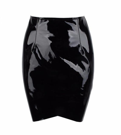 League Of Your Own Nude Faux Leather Mini Skirt - Fashion Genie Boutique