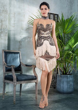 Sunset Kiss Black Lace Fringe Dress - Fashion Genie Boutique