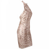 Glowing Persona Gold Sequin Mini Dress - Fashion Genie Boutique