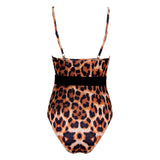 Amour Brown Animal Print Swimsuit - Fashion Genie Boutique