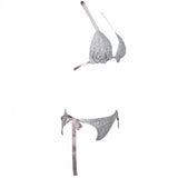 Dorothy Silver Glitter Embellished Bikini - Fashion Genie Boutique