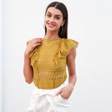 Killing It Yellow Frill Top - Fashion Genie Boutique