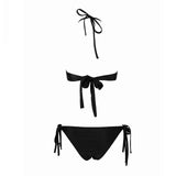 Beach Beauty Black Crystal Bikini Swimsuit - Fashion Genie Boutique