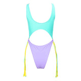 Fiji Mint Multi Cut Out Swimsuit - Fashion Genie Boutique