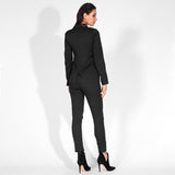 Nine To Five Black One Button Blazer - Fashion Genie Boutique