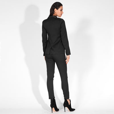 Nine To Five Black One Button Blazer - Fashion Genie Boutique
