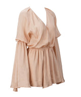 Nice N Teasy Green Long Sleeve Floaty Playsuit - Fashion Genie Boutique