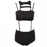 Set The Serene Black Monokini Swimsuit - Fashion Genie Boutique