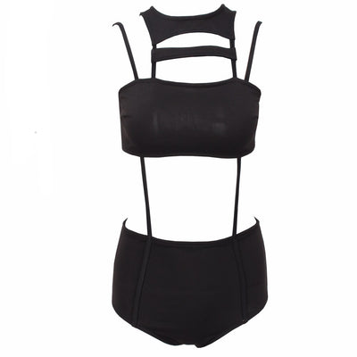 Set The Serene Black Monokini Swimsuit - Fashion Genie Boutique