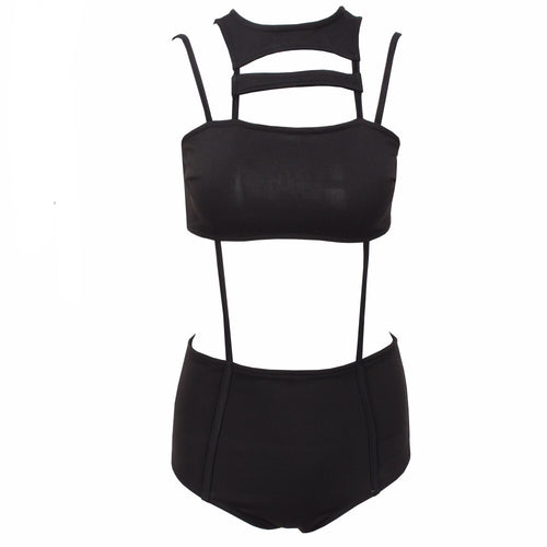 Set The Serene Black Monokini Swimsuit - Fashion Genie Boutique