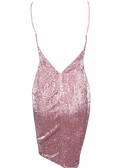 Weekend Fun Pink Sequin Mini Dress - Fashion Genie Boutique