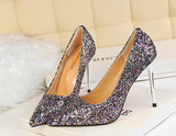 Till the Glitter Ends Multi High Heels - Fashion Genie Boutique