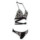 Gracie Black Crystal Embellished Bikini - Fashion Genie Boutique