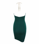 Take Me To The Halter Green Mini Dress - Fashion Genie Boutique