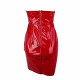 Chasing Highs Red PU Mini Dress - Fashion Genie Boutique