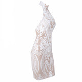 Going Out Glitz White Sequin Mini Dress - Fashion Genie Boutique