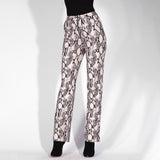 Take It Easy Grey Snake Print Skinny Trousers - Fashion Genie Boutique