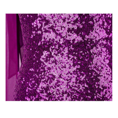 Oh My Posh Pink & Silver Sequin Gradient One Shoulder Maxi Gown Dress - Fashion Genie Boutique