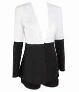 Baby Black & White Two Tone Shorts and Blazer Co-Ord - Fashion Genie Boutique