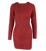 Rock Candy Black Studded Bandage Mini Dress - Fashion Genie Boutique