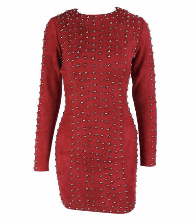 Rock Candy Black Studded Bandage Mini Dress - Fashion Genie Boutique