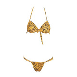Glow Getter Yellow Leopard Bikini Swimsuit - Fashion Genie Boutique