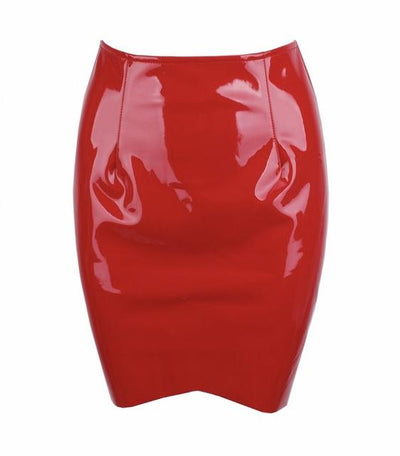 League Of Your Own Nude Faux Leather Mini Skirt - Fashion Genie Boutique
