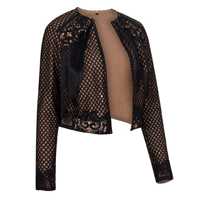 Shake It Black Tassel Jacket - Fashion Genie Boutique