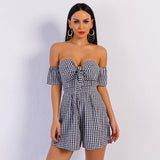 In Pursuit Of The Playsuit Black Bardot Playsuit - Fashion Genie Boutique