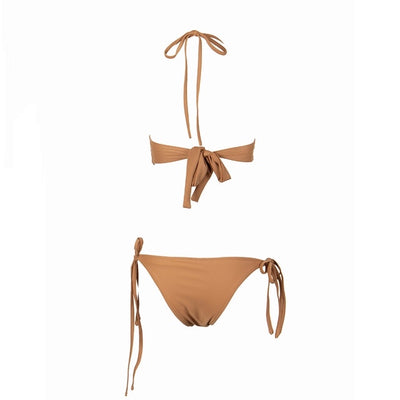 Beach Beauty Nude Crystal Bikini Swimsuit - Fashion Genie Boutique